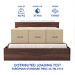 Sutra Queen Bed – Leatherette Upholstery with Box Storage