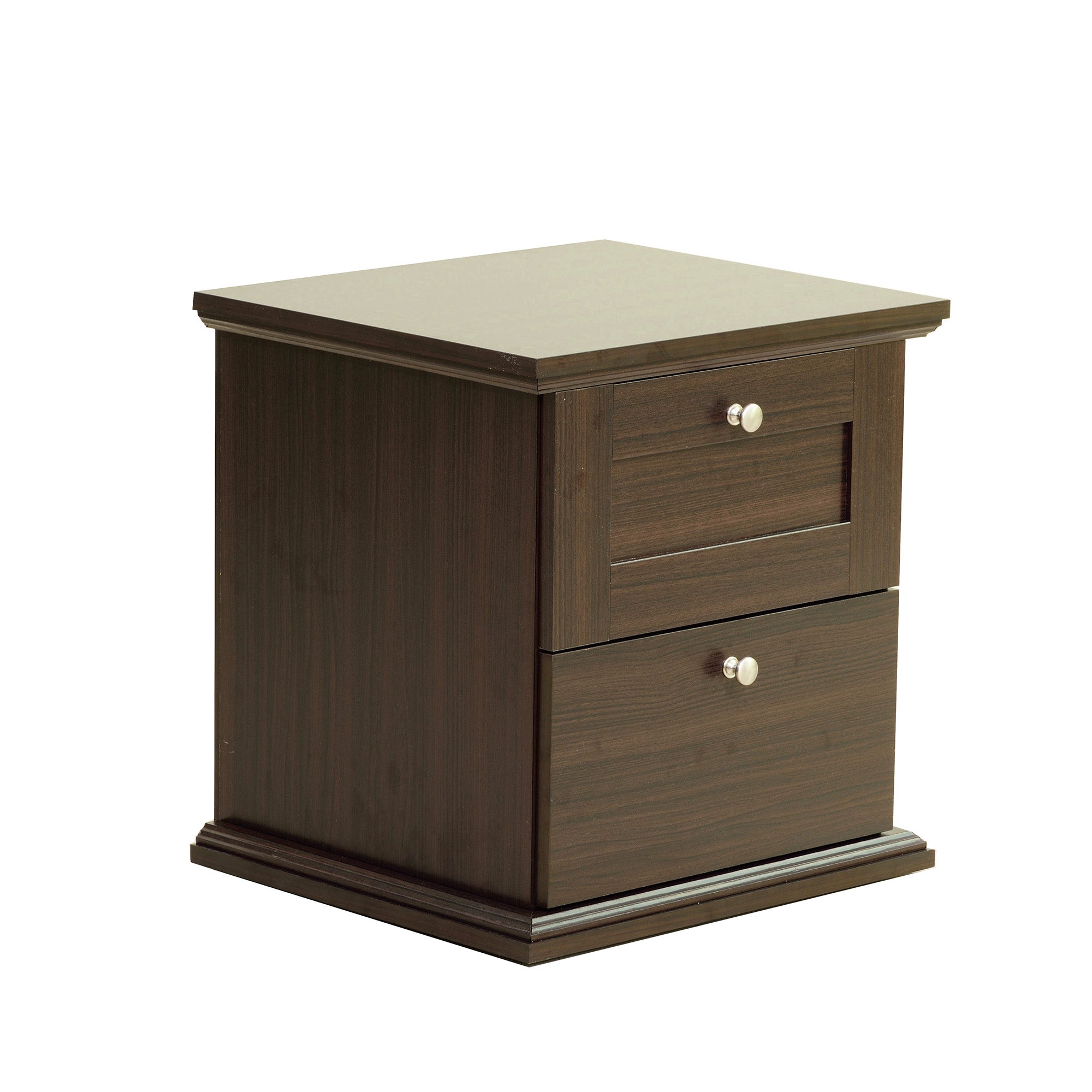 Taro Bedside Table – Wooden Nightstand in Walnut Finish with Drawer