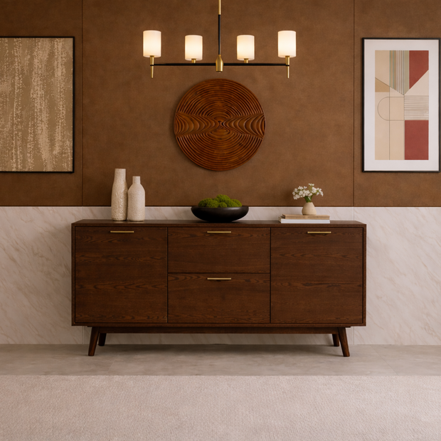 Arbore Beam luxury solid wood sideboard cabinet – CASSIA collection