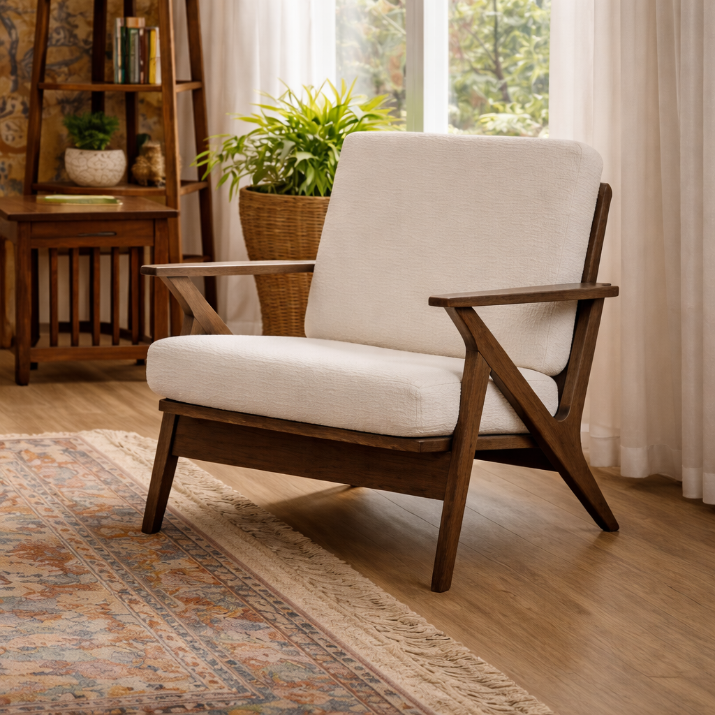 Niva Armchair | CRAFTED MITTI Collection