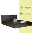 سرير ثيميس - لوح رأس من الخشب الصلب مع صندوق تخزين