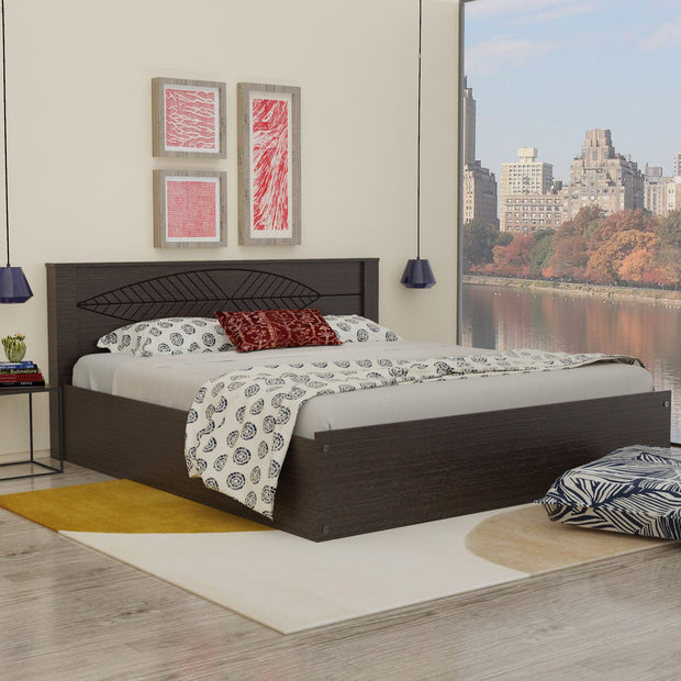 Themis Queen Bed with Solid Wood Headboard and Box Storage – DF2H