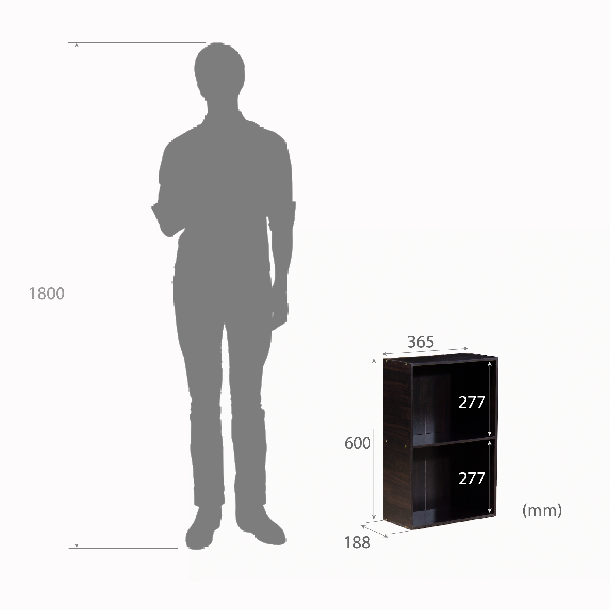 سرير جريس مع لوح رأس من الخشب الصلب وصندوق تخزين - لمسة نهائية من خشب الجوز