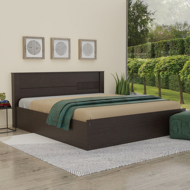 Aglaea Queen Bed with Solid Wood Headboard and Box Storage – DF2H