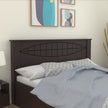 Muses Bed with Solid Wood Headboard & Box Storage – Walnut Finish