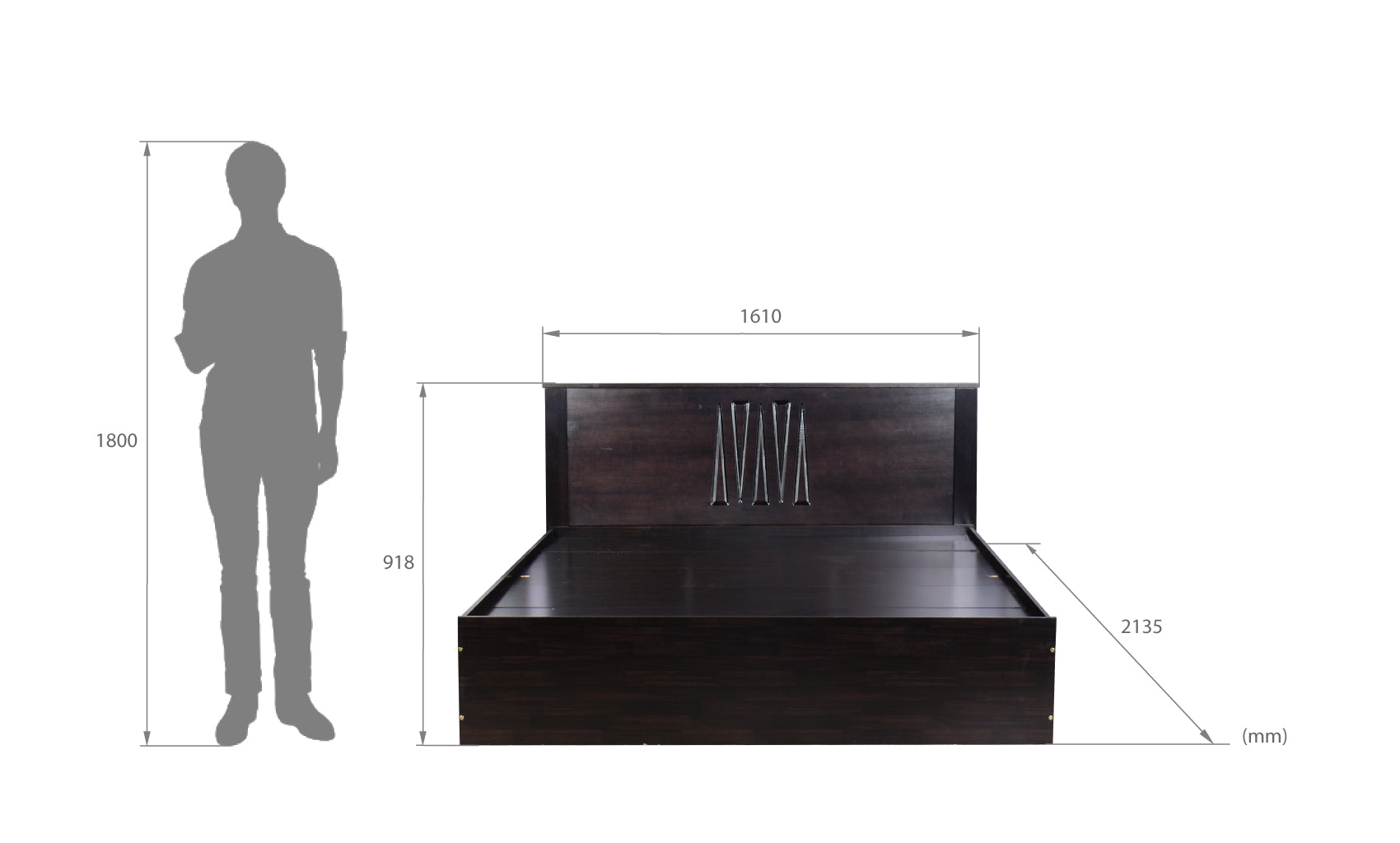 Ren Classic Bedroom Set – Queen, 2-Door Wardrobe & Side Table