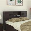 Adikia Bed – Solid Wood Headboard with Box Storage