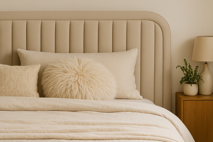 August Bed With Premium Fabric And Box Storage - King Bed