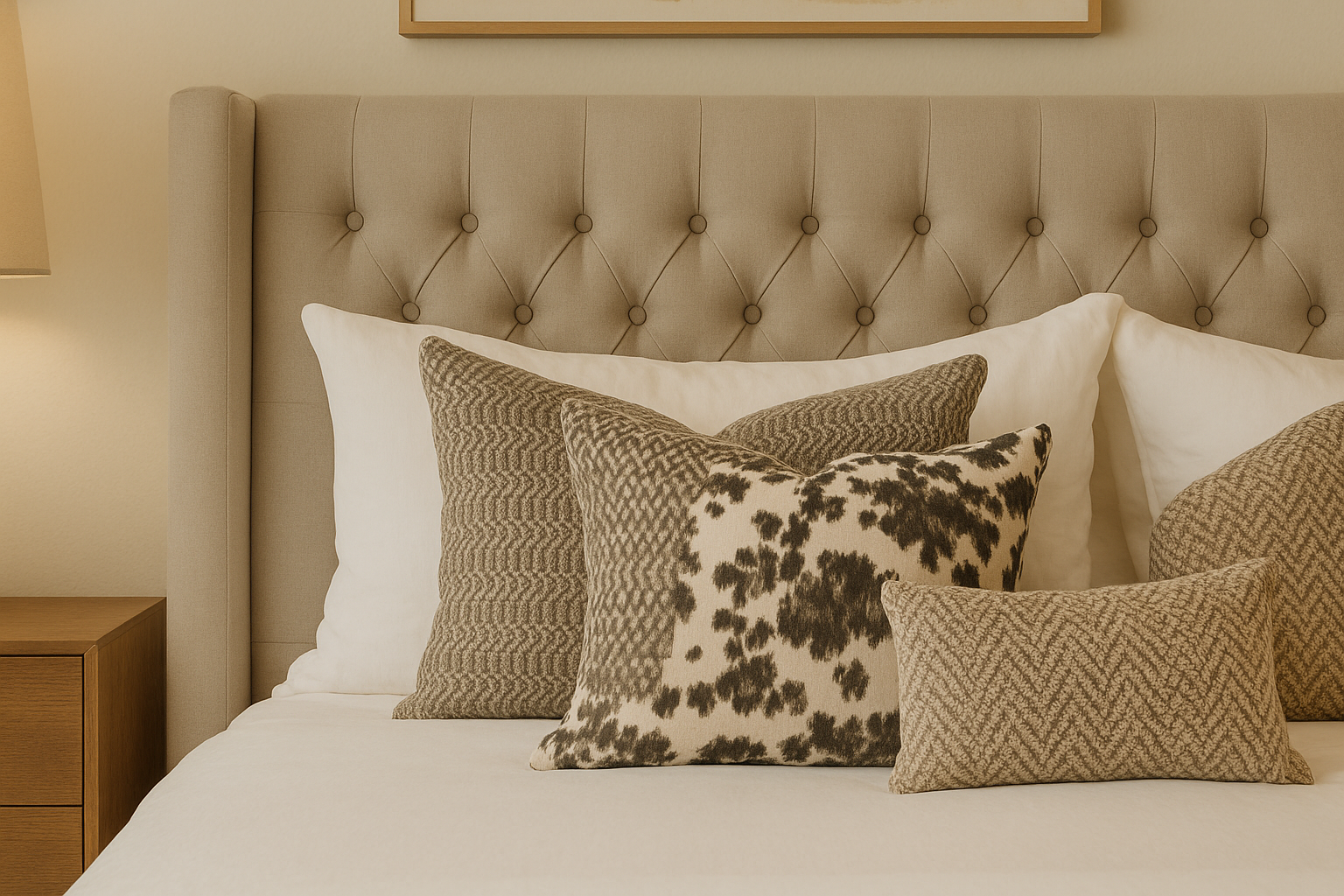 سرير سايروس مع قماش فاخر وصندوق تخزين - سرير كينج