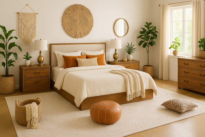 Clementine Bed With Premium Fabric And Box Storage - King Bed