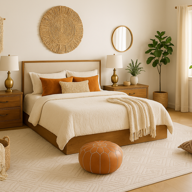 Clementine Bed With Premium Fabric And Box Storage - King Bed