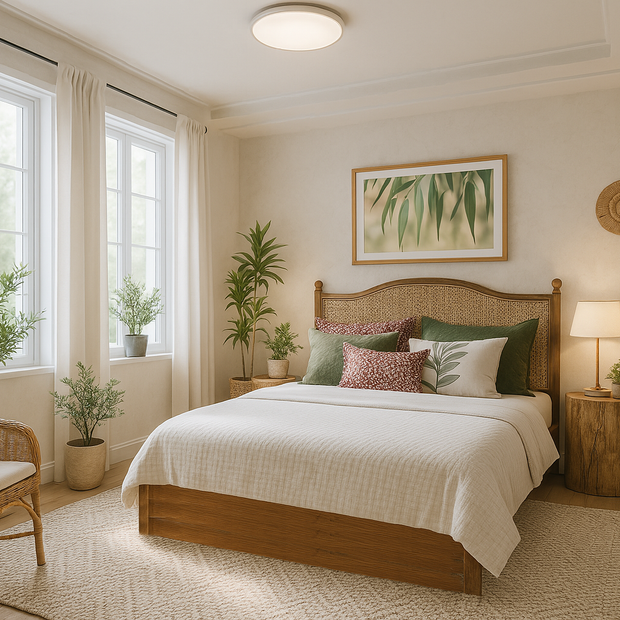 Bodhi Bed With Premium Fabric And Box Storage - King Bed