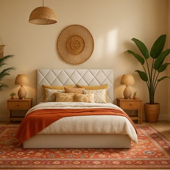 Aurora Bed Side View – Upholstery Texture