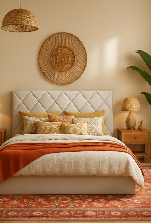 Aurora Bed Side View – Upholstery Texture