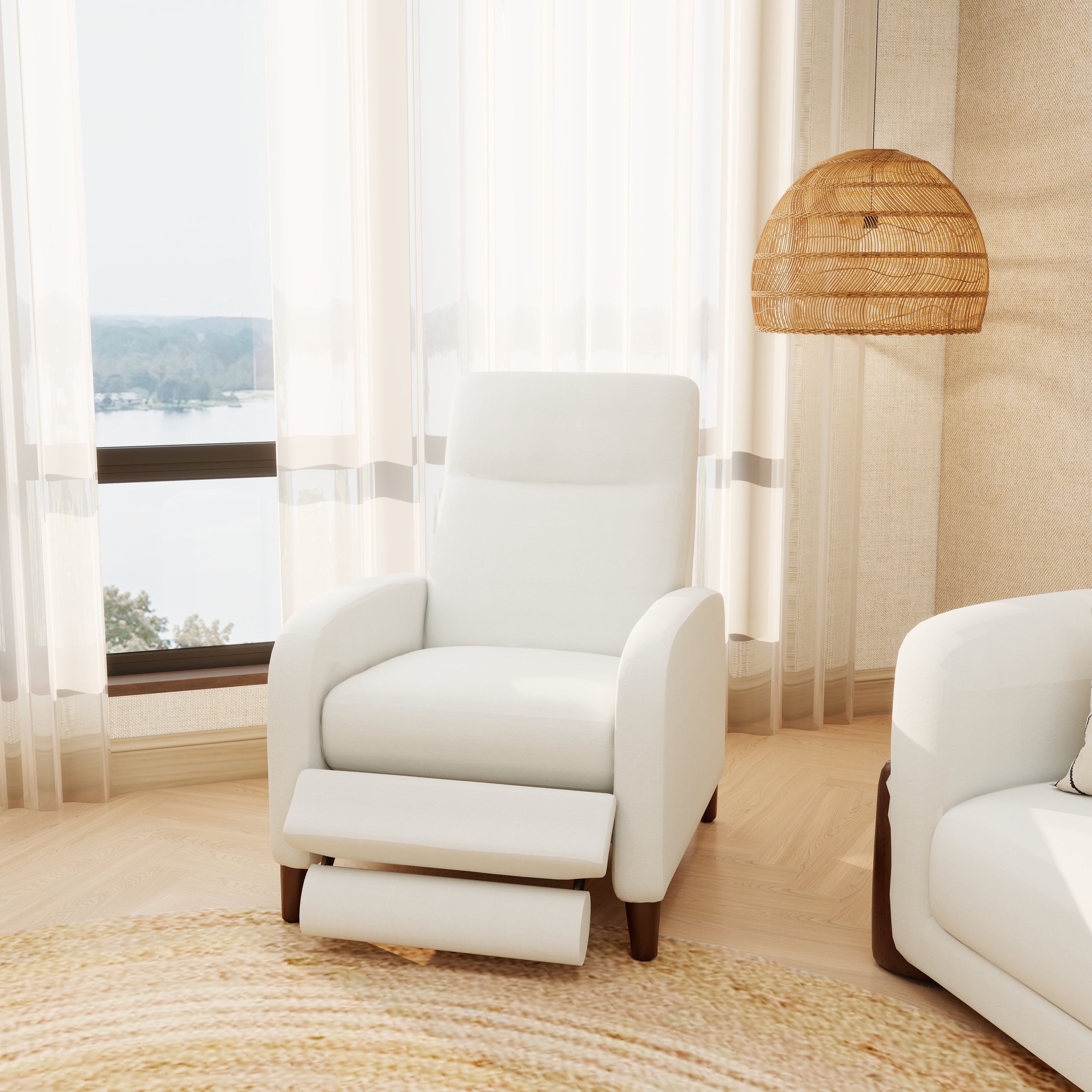 Golden Nest — 9-Piece Premium Home Furniture Combo (Cream & Walnut)