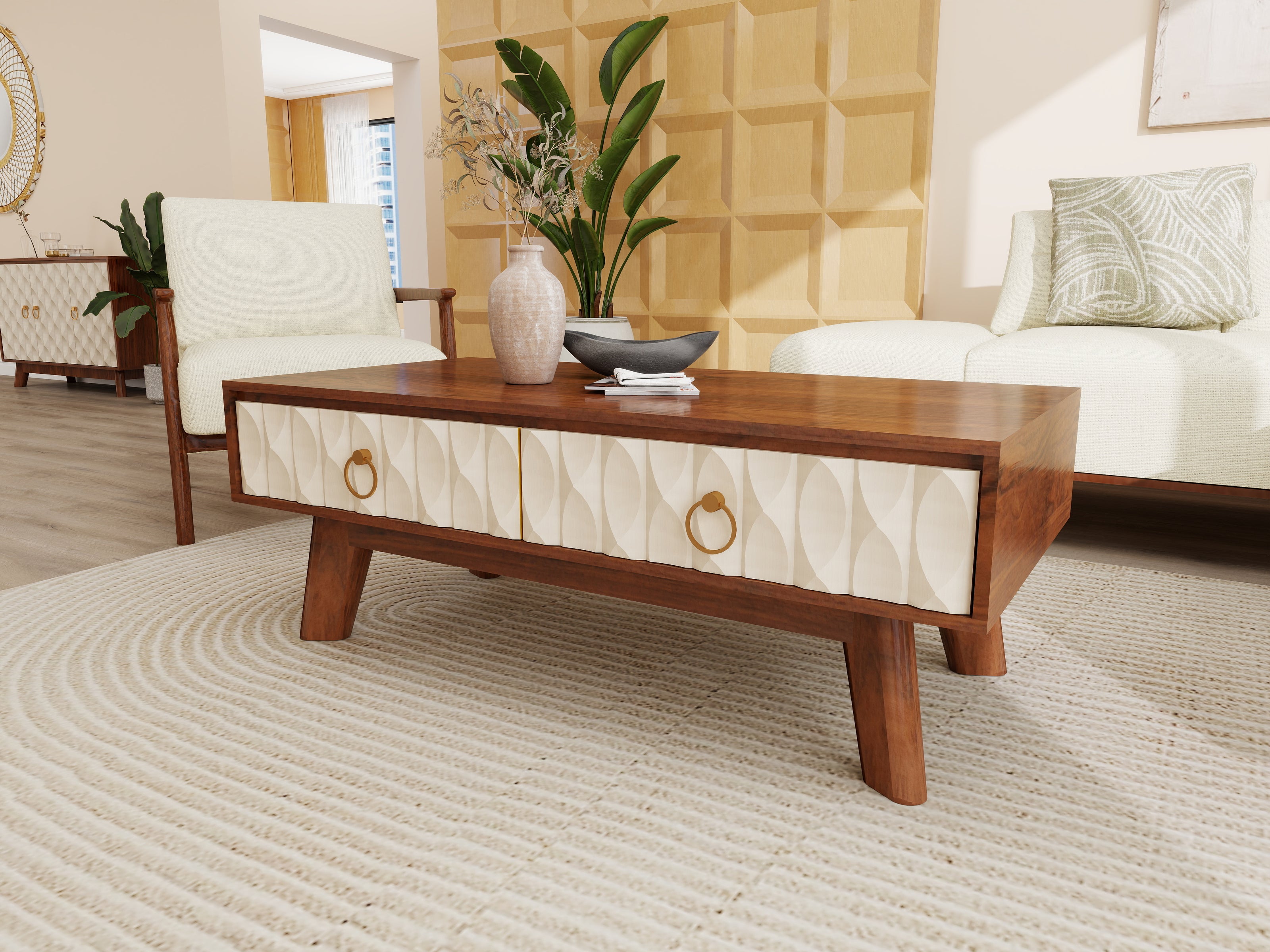 Crafted Poise — 9-Piece Premium Home Furniture Combo