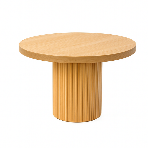 Orla Dining Table - Solid Wood in Rich Walnut Finish (4-6 Seater)