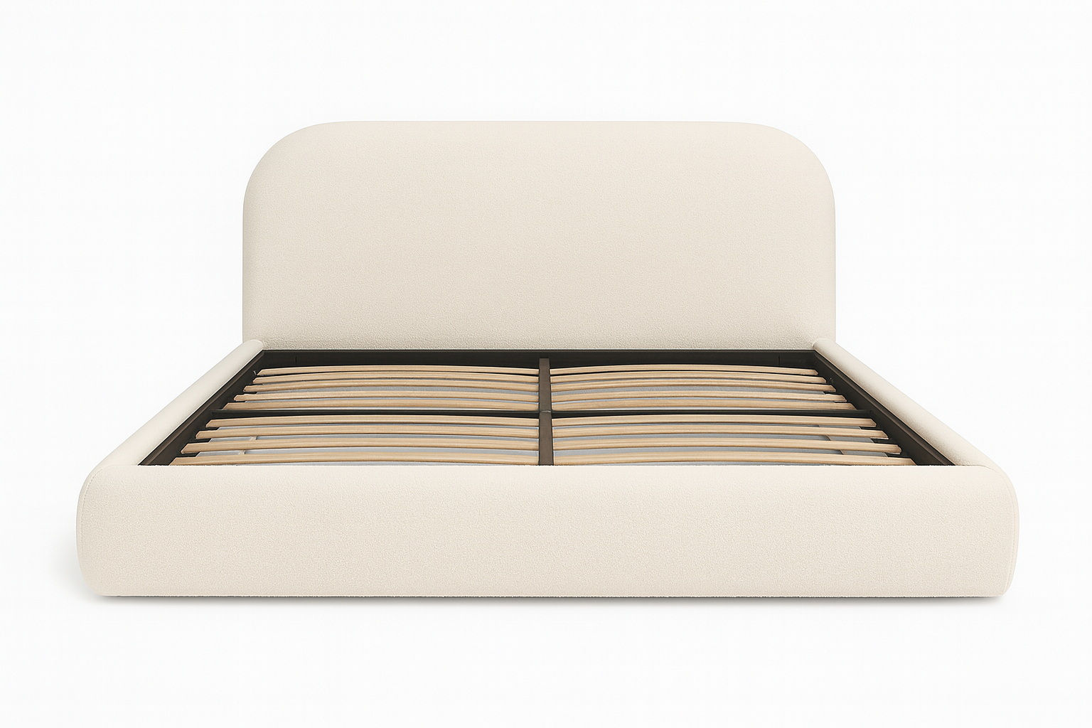 Marais Frame Upholstered Bed (Off-White) - King & Queen