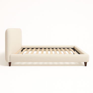 Solterra Upholstered Bed (Off-White) - King & Queen