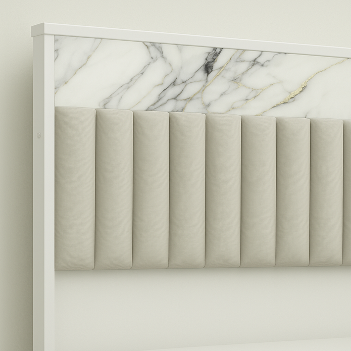 سرير لوسترا كينج سايز المنجد مع تخزين هيدروليكي