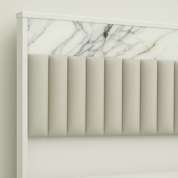 Lustra King Size Upholstered Bed with Hydraulic Storage