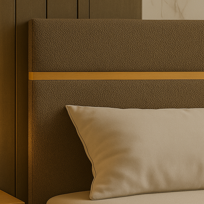 Zuri Bed With Premium Fabric And Box Storage - King Bed