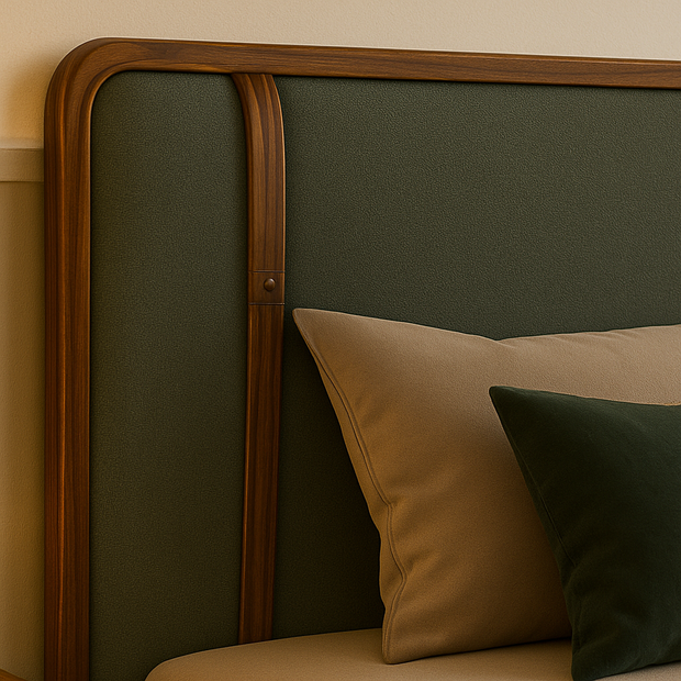 Clover King Size Upholstered Bed with Hydraulic Storage