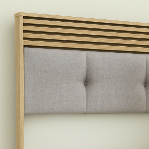 Strato Bed With Premium Fabric And Box Storage - King Bed