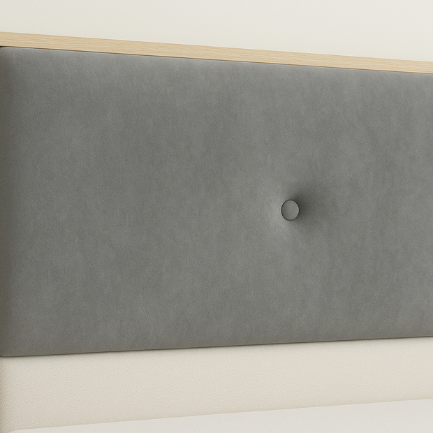 Noir King Size Upholstered Bed with Box Storage