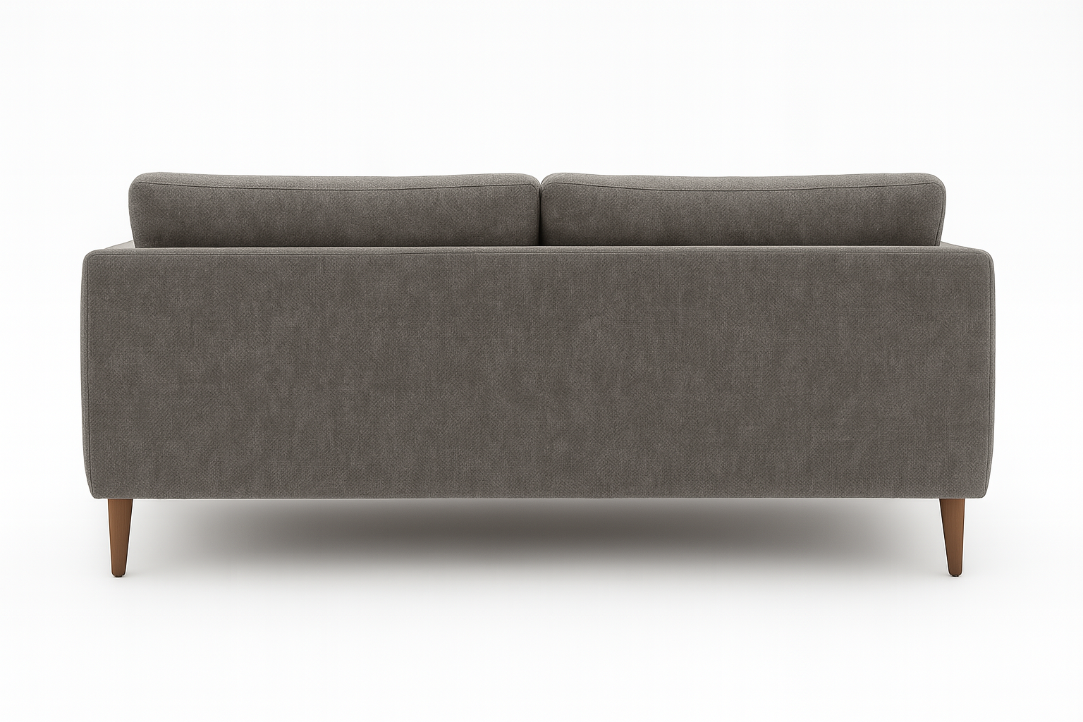 Metro 3-Seater Sofa - Modern Fabric Lounger (Grey)