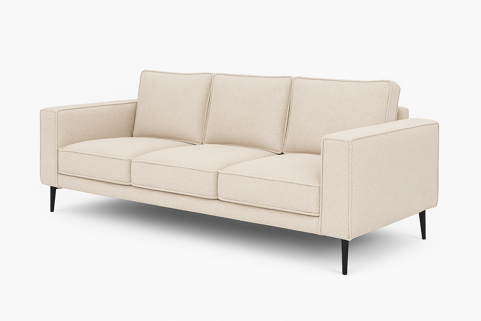 Sculpted Allure Collection – Brume 3-Seater Sofa | Modern Fabric Lounger