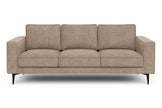 Brume 3-Seater Sofa - Modern Fabric Lounger (Beige & Dull Brown)