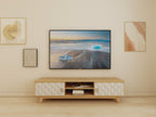 Echo AV Unit (Cream, Solidwood) - TV Console with Storage
