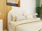 Reverie Frame Upholstered Bed (Beige) - King & Queen