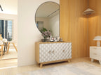Echo Sideboard (Cream, Solid Wood) - Modern Storage Cabinet