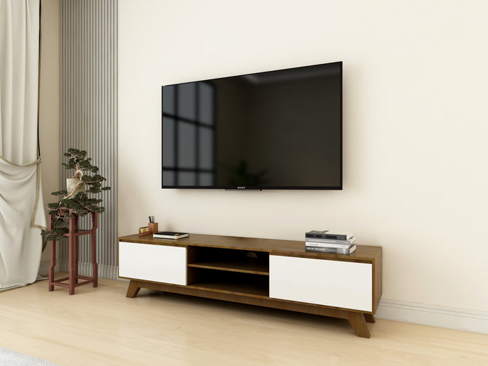 وحدة بوفيه AV - وحدة تلفزيون حديثة مع مساحة تخزين