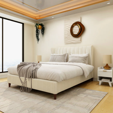 Serra Upholstered Bed | Golden Nest Collection