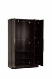 Prophasis 3-Door Engineered Wood Wardrobe – Modern Bedroom Almirah with Shelves & Hanging Space