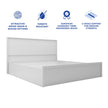 Zanari King Size Upholstered Bed with Box Storage