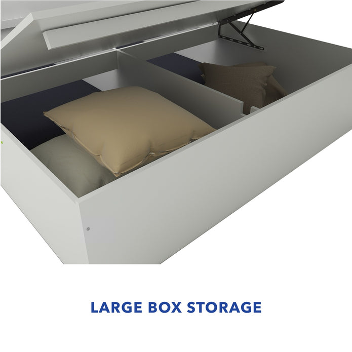 Luna Bed With Premium Fabric And Box Storage - King Bed