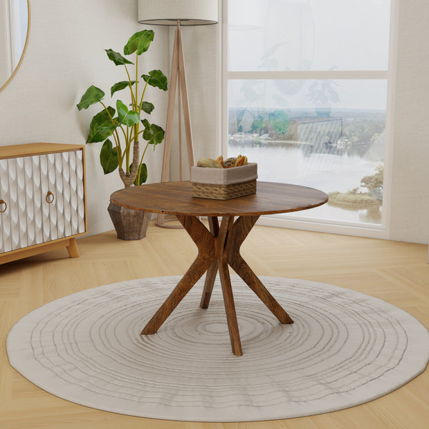 Hearthbeam Dining Table - 4-6 Seater (Light Oak & Antique Oak)