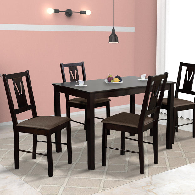 Angelia 4 Seater Solid Wood Dining Set