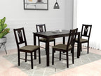 Thetis 4-Seater Solid Wood Dining Table with Chairs – DF2H