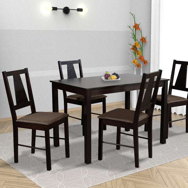 Ananke 4 Seater Solid Wood Dining Set
