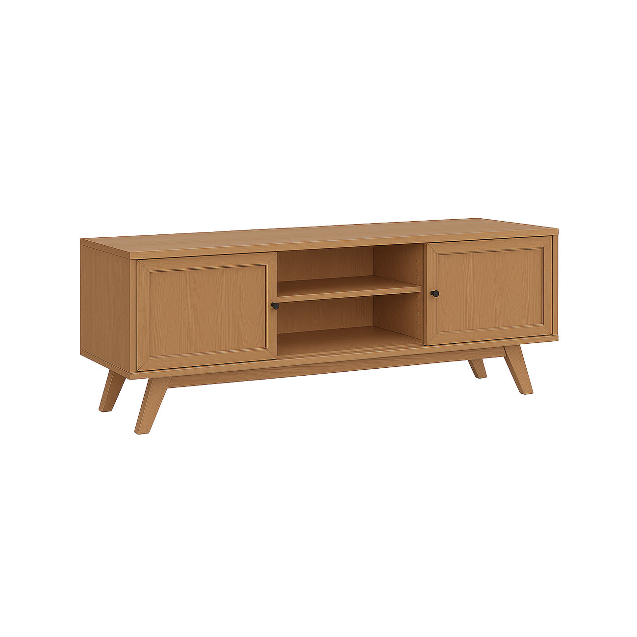 Amara AV Unit - Honey Ash TV Console with Storage