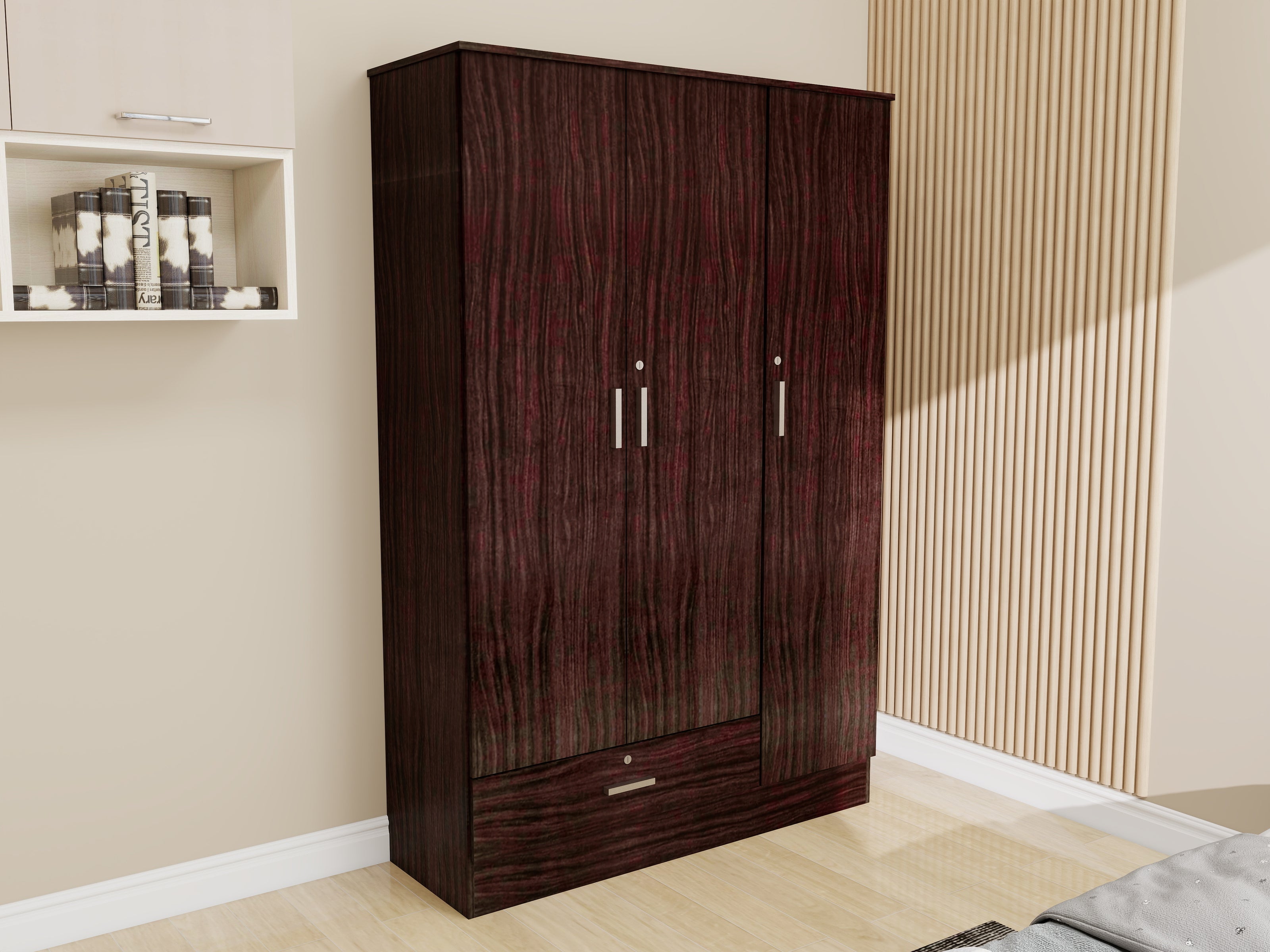 Takeo Retreat Bedroom Set – Single Bed, Wardrobe & Bedside Table