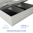 Calla King Size Upholstered Bed with Hydraulic Storage