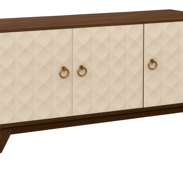 Echo Sideboard (Cream, Solid Wood) - Modern Storage Cabinet