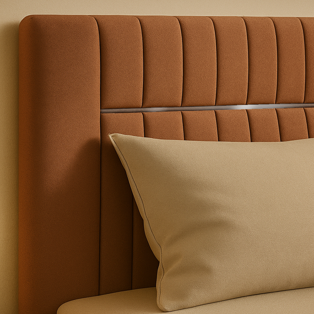 Everly King Size Upholstered Bed with Hydraulic Storage