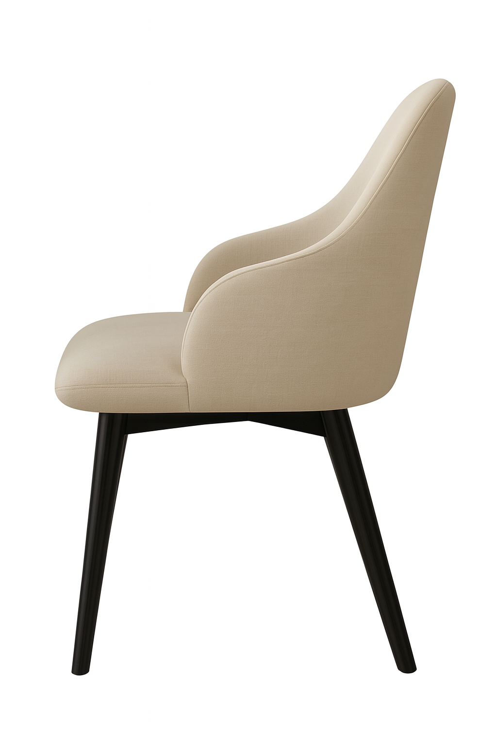 Posh Dining Chair - Beige | Modern Upholstered Comfort